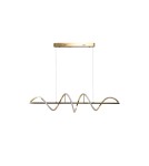 Pendant lamps over the island - Azzardo MEMPHIS PENDANT 3-STEP DIMM GO Shiny Gold Pendant AZ6814 - product 1