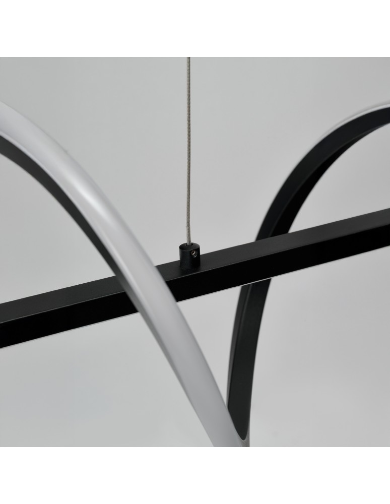 Pendant lamps over the island - Azzardo MEMPHIS PENDANT 3-STEP DIMM BK Black Mat Pendant AZ6815. - product kolory-swiatla.pl 2