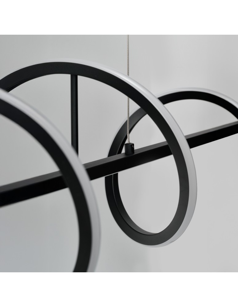 Pendant lamps over the island - Azzardo MEMPHIS PENDANT 3-STEP DIMM BK Black Mat Pendant AZ6815. - product kolory-swiatla.pl 4