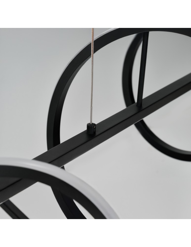 Pendant lamps over the island - Azzardo MEMPHIS PENDANT 3-STEP DIMM BK Black Mat Pendant AZ6815. - product kolory-swiatla.pl 5