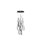 Lampy wiszące LED - Azzardo FLOW 13 PENDANT 3-STEP DIMM 3000K BK Czarny Mat Wisząca AZ6817 - produkt 1