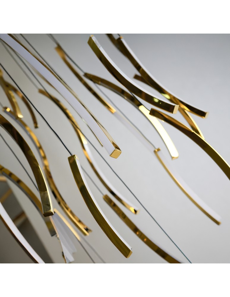 LED pendant lamps - Azzardo FLOW 41 PENDANT 3-STEP DIMM 3000K GO Gold Gloss Pendant AZ6818. - product kolory-swiatla.pl 2