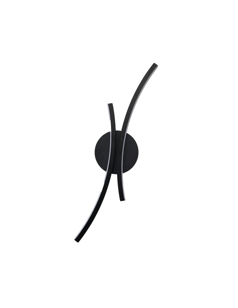 LED wall lamps - Azzardo SHIRO WALL BK Black Mat Wall lamp/wall lamp AZ6823 - product kolory-swiatla.pl 1