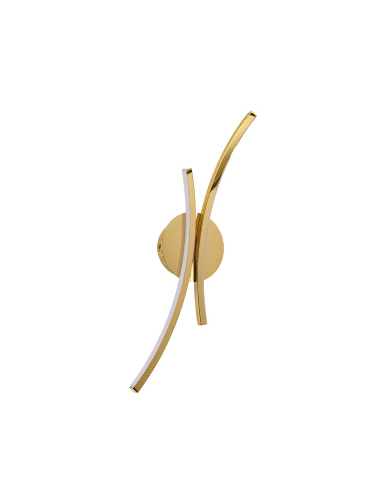 LED wall lamps - Azzardo SHIRO WALL GO Glossy Gold Wall lamp/wall lamp AZ6822 - product kolory-swiatla.pl 1