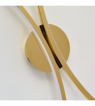 Kinkiety LED - Azzardo SHIRO WALL GO Złoty Błyszczący Kinkiet/Ścienna AZ6822 - produkt 2