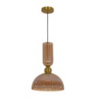 Single pendant lamps - Light Prestige Piega 1 pendant large Amber LP-939/1P amber - product 1