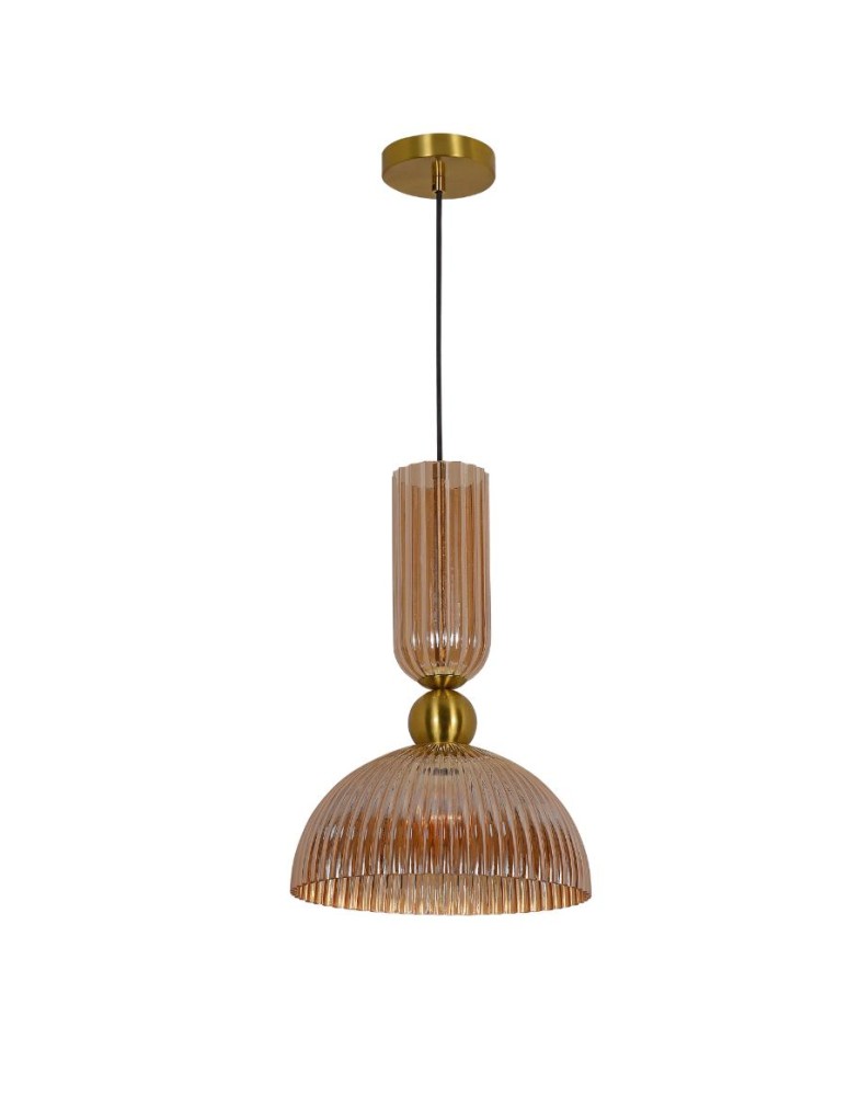 Single pendant lamps - Light Prestige Piega 1 pendant large Amber LP-939/1P amber - product kolory-swiatla.pl 1