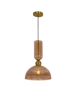 Light Prestige Piega 1 wisząca duża Bursztynowa LP-939/1P amber - produkt 2