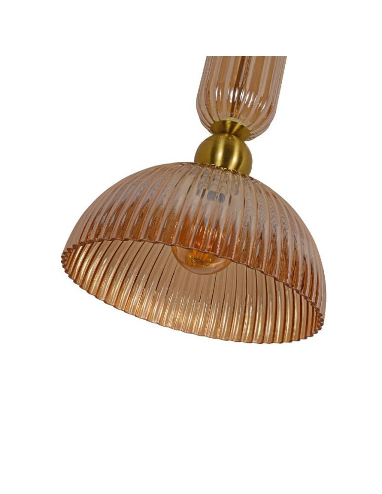 Light Prestige Piega 1 wisząca duża Bursztynowa LP-939/1P amber