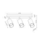 Adjustable ceiling lamps - spots - Light Prestige Spot Virella 3 white 3xGU10 LP-4930/3WS WH - product 4