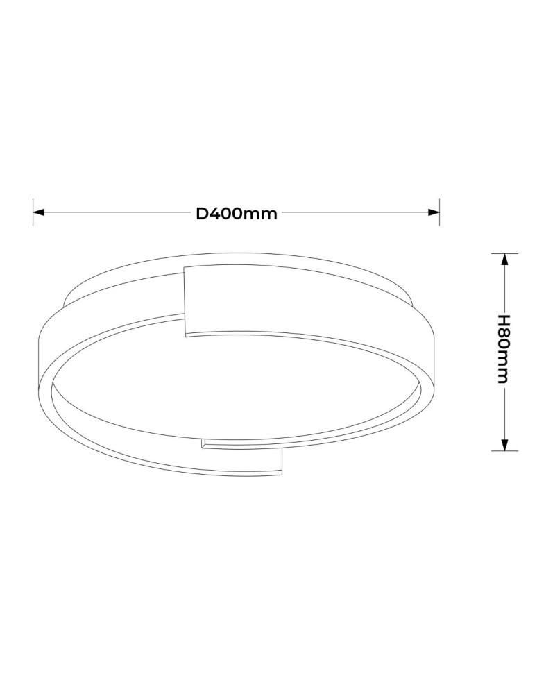 LED ceiling lamps - Light Prestige Plafon Halo 38 cm white LED CCT LP-1453/1C-38 WH - product kolory-swiatla.pl 6