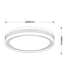 LED Plafonds - Light Prestige Plafond Ronda black LED CCT LP-9587/1C-40 BK. - product 6
