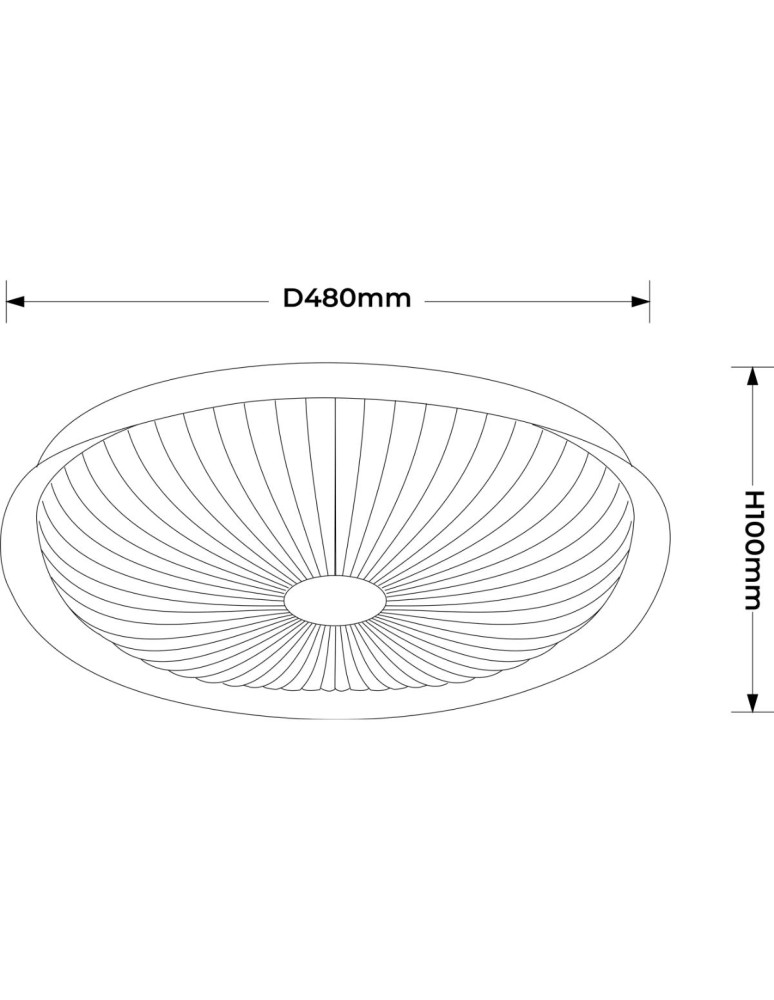 Light Prestige Plafon Luniq 50 cm biały LED CCT LP-0103/1C-50 WH