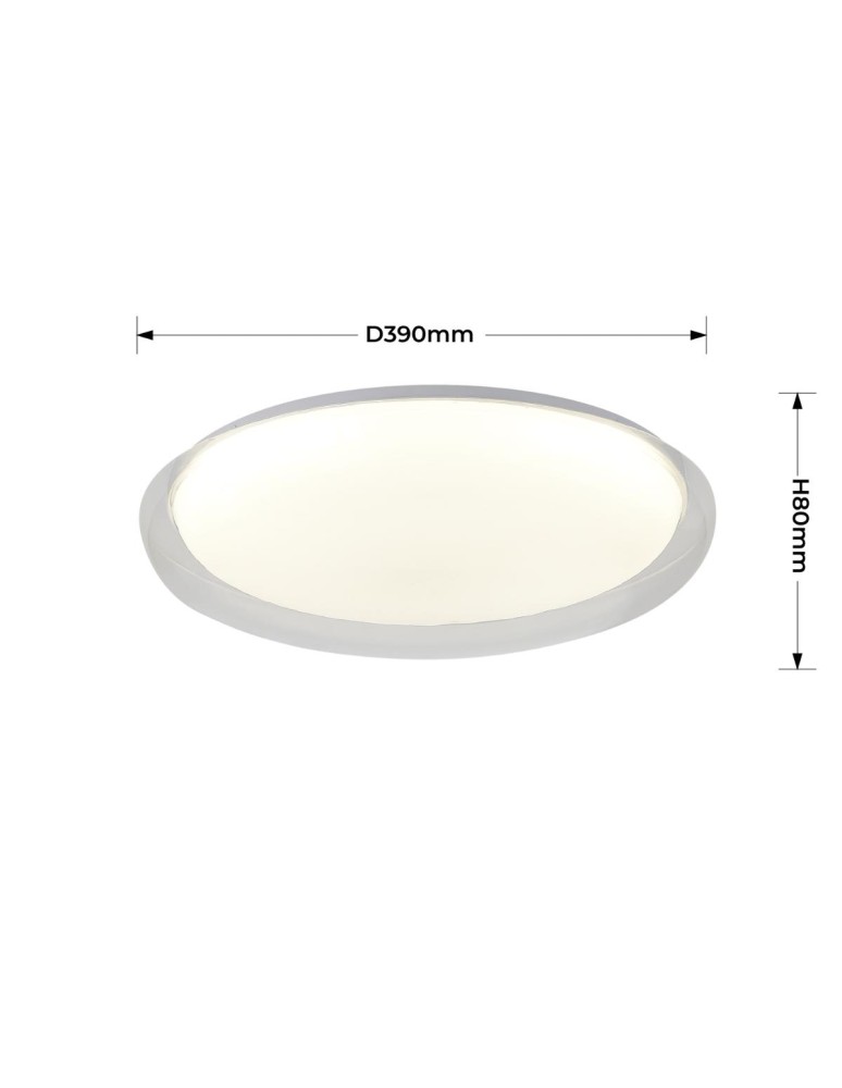 Light Prestige Plafon Trego 40 cm biały LED CCT LP-9465/1C-40 WH