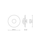 Light Prestige Plafon COCO 40 cm coffee LED LP-0508/1C-40 CF