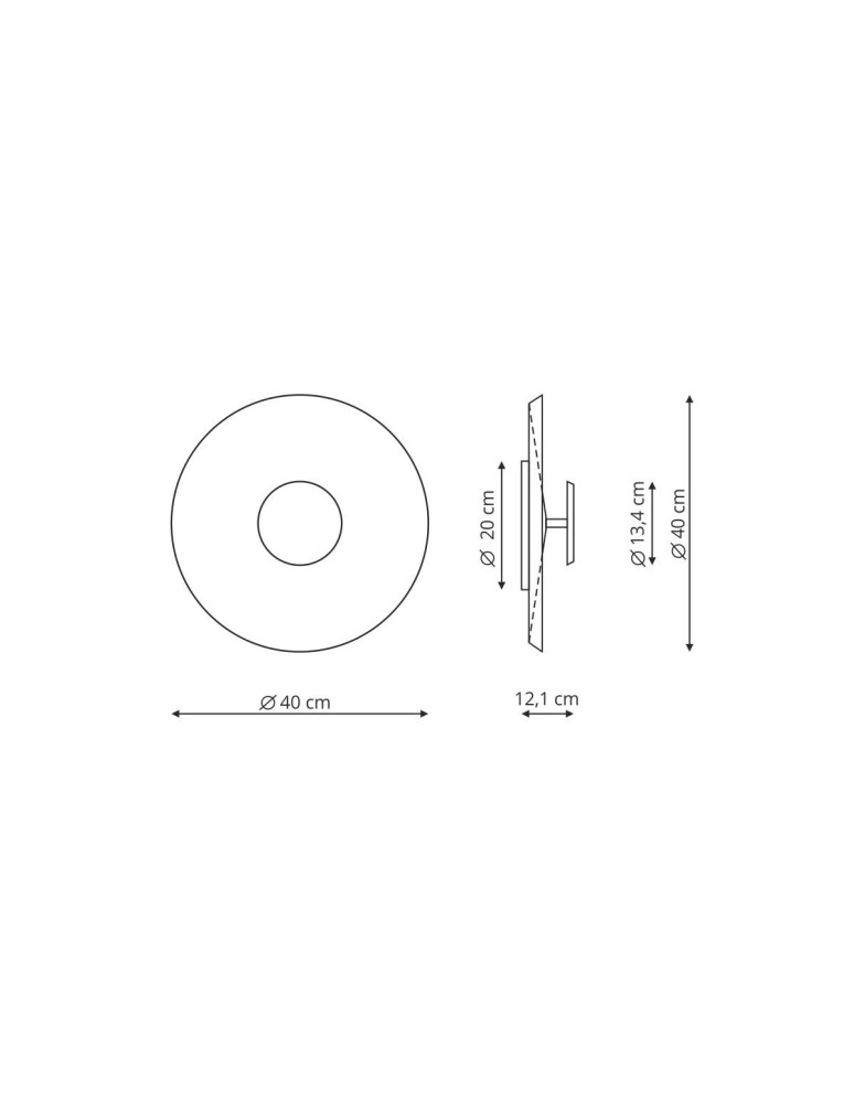 LED ceiling lamps - Light Prestige Plafond COCO 40 cm coffee LED LP-0508/1C-40 CF - product kolory-swiatla.pl 3