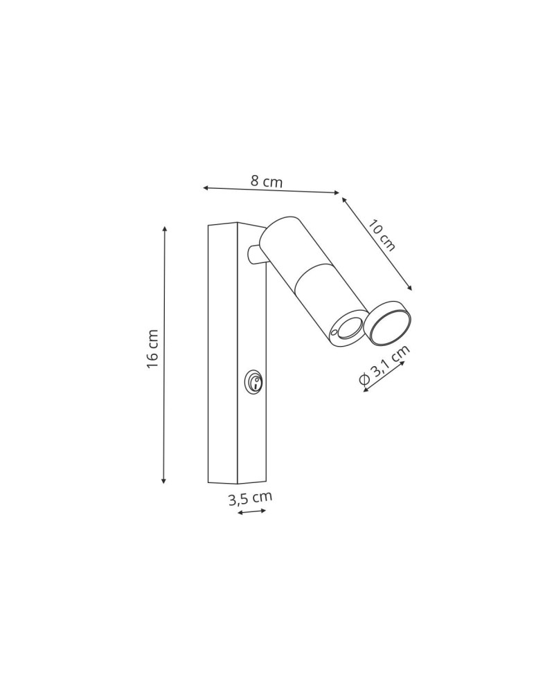 Reading wall lamps - Light Prestige Wall lamp Miri white LED LP-1507/1W WH - product kolory-swiatla.pl 4