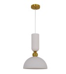 Light Prestige Piega 1 wisząca duża biała LP-939/1P L white