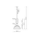 Single pendant lamps - Light Prestige Piega 1 pendant large white LP-939/1P L white - product 5