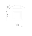 Flush-mounted lamps - pendants - Azzardo MINORKA BK/BK 1xGU10 Swinging Inlet Black AZ4142 - product 3