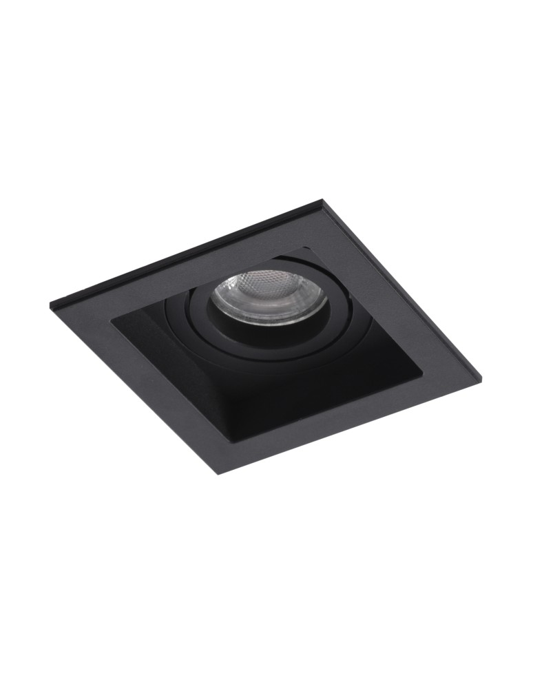 Flush-mounted lamps - pendants - Azzardo MINORKA BK/BK 1xGU10 Swinging Inlet Black AZ4142 - product kolory-swiatla.pl 1