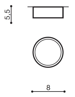 Azzardo MONZA R 8 4000K WH 1xLED Sufitowa Biały AZ2252 - produkt 2