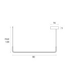 Lampy wiszące nad wyspę - Maxlight Lampa Wisząca Urus 17W P0644 - produkt 3