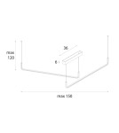 Pendant lamps over the island - Maxlight Urus 30W P0645 Pendant Lamp. - product 3