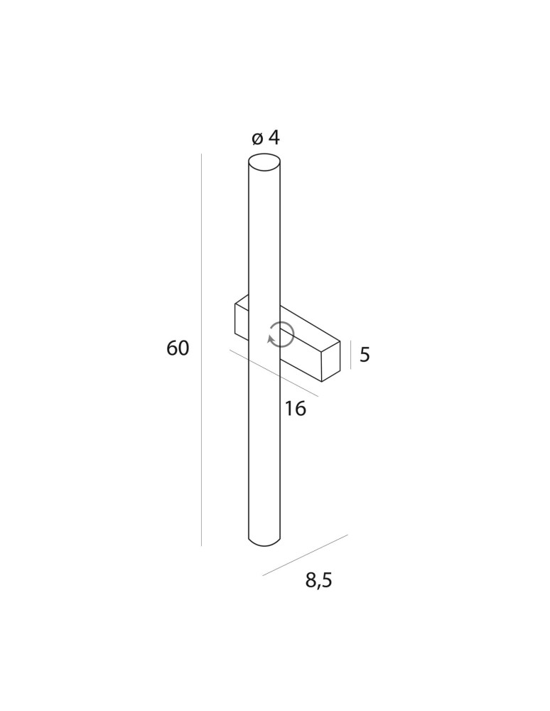 Kinkiety designerskie - Maxlight Kinkiet Thora 12W IP44 W0420D - produkt kolory-swiatla.pl 3