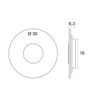 Designer wall lamps - Maxlight Wall lamp Sun 14W W0417 - product 3