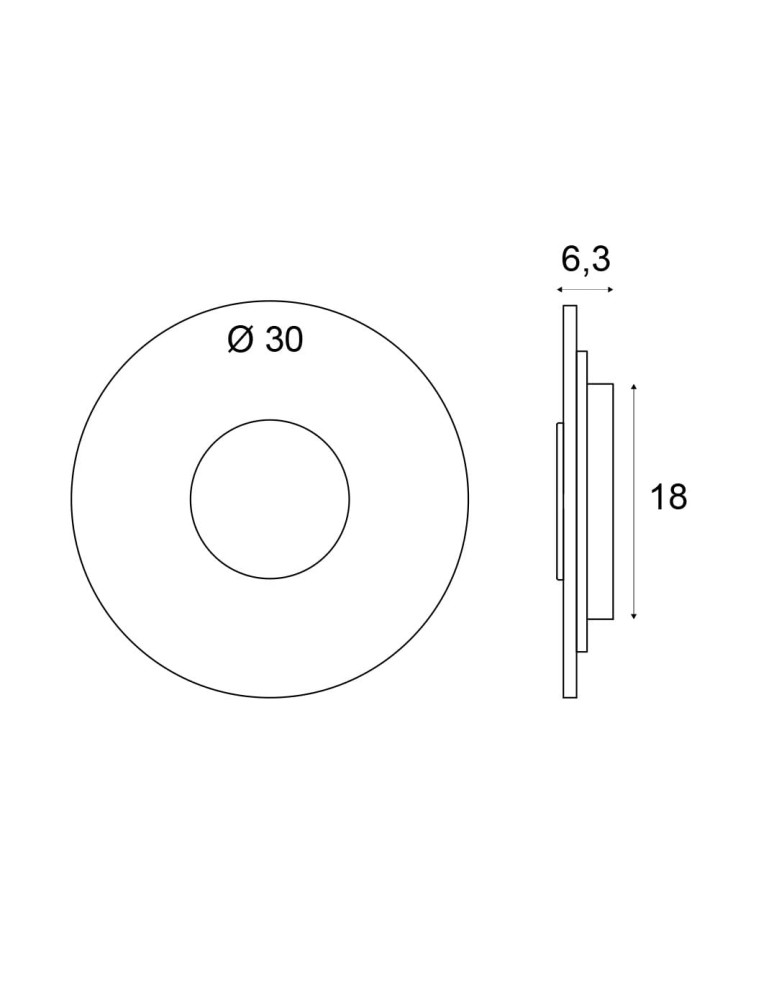 Designer wall lamps - Maxlight Wall lamp Sun 14W W0417 - product kolory-swiatla.pl 3