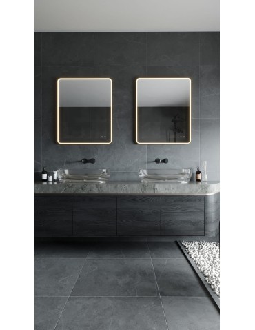 Maxlight Mirror Prostokąt 76X91cm Czarne Lustro Podświetlane W0384 - produkt 2