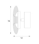 Modern wall lamps - Maxlight Lunaris 6W wall lamp W0424 - product 3