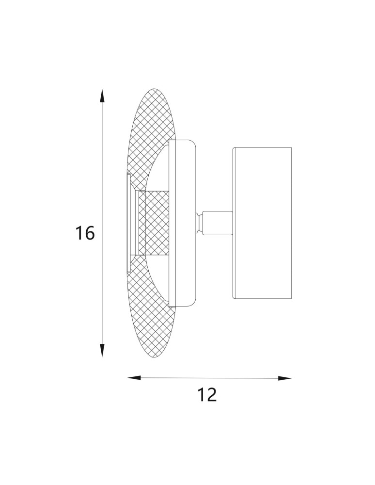 Modern wall lamps - Maxlight Lunaris 6W wall lamp W0424 - product kolory-swiatla.pl 3