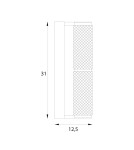 Kinkiety LED - Maxlight Kinkiet Love 31cm 14W 3000K W0422 - produkt 2