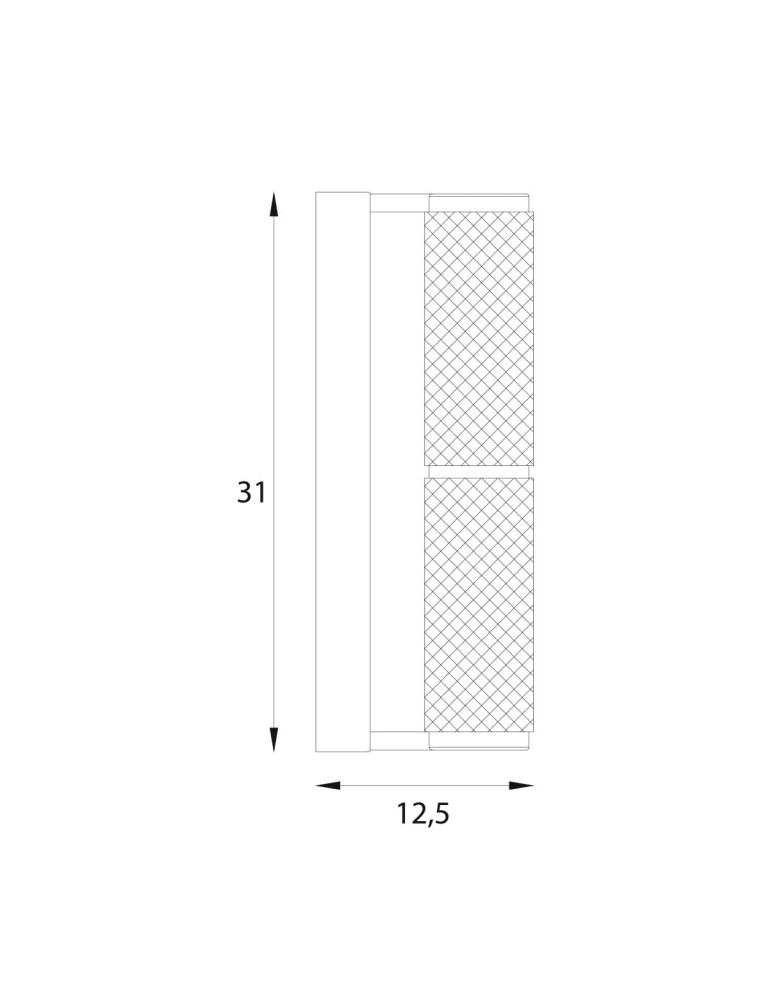 LED wall lamps - Maxlight Wall lamp Love 31cm 14W 3000K W0422 - product kolory-swiatla.pl 2