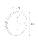 Designer wall lamps - Maxlight Wall lamp Lando W0426 - product 4