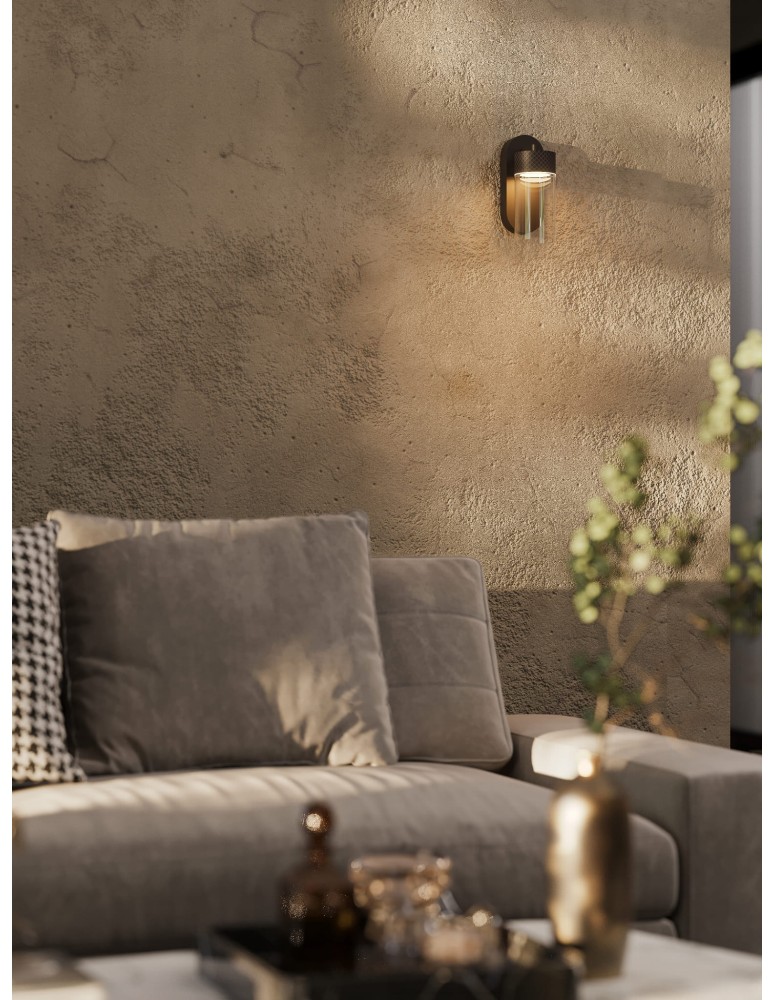 LED wall lamps - Maxlight Wall lamp Fusion Black W0412 - product kolory-swiatla.pl 2