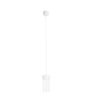 Lampy wiszące pojedyncze - Maxlight Lampa Wisząca Fusion Biała P0646 - produkt 1
