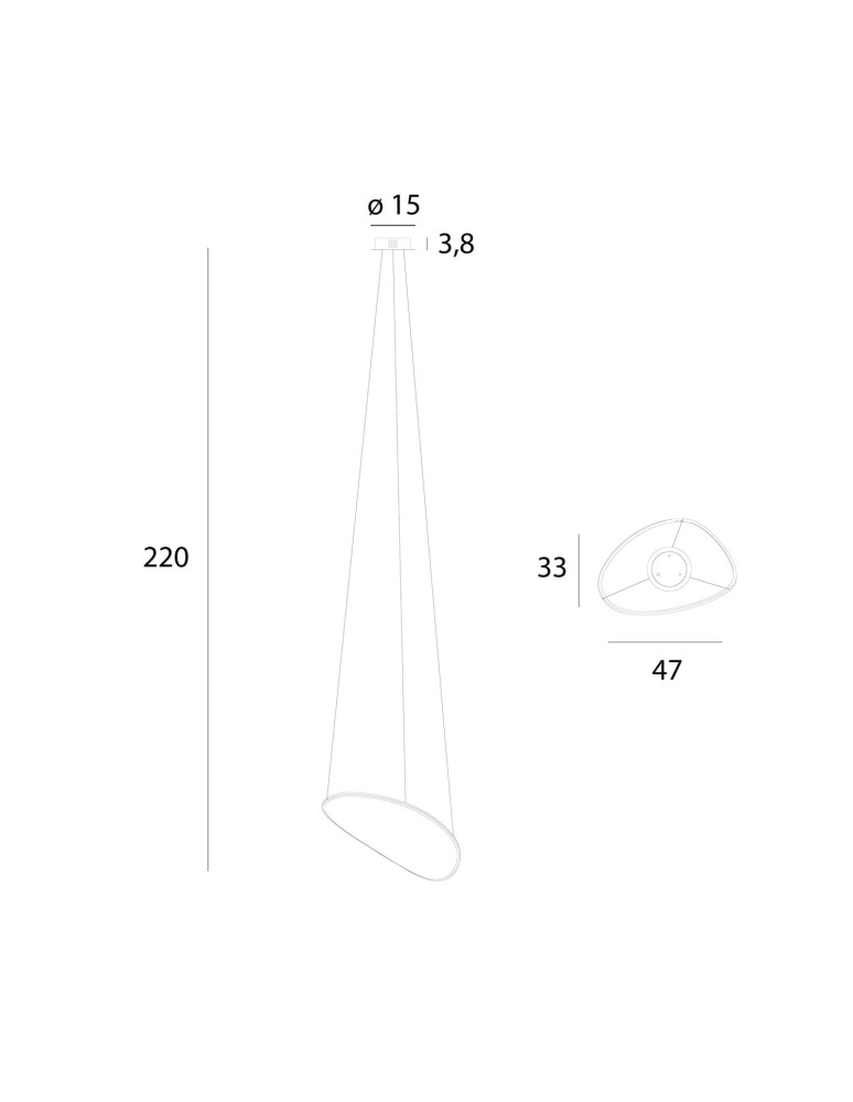 Designer pendant lamps - Maxlight Empire 17W Chrome P0636D Pendant Lamp. - product kolory-swiatla.pl 2