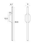 Kinkiety designerskie - Maxlight Kinkiet Amor 12W IP44 W0418 - produkt 4