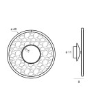 Kinkiety designerskie - Maxlight Kinkiet Alexia 15W W0406D - produkt 5