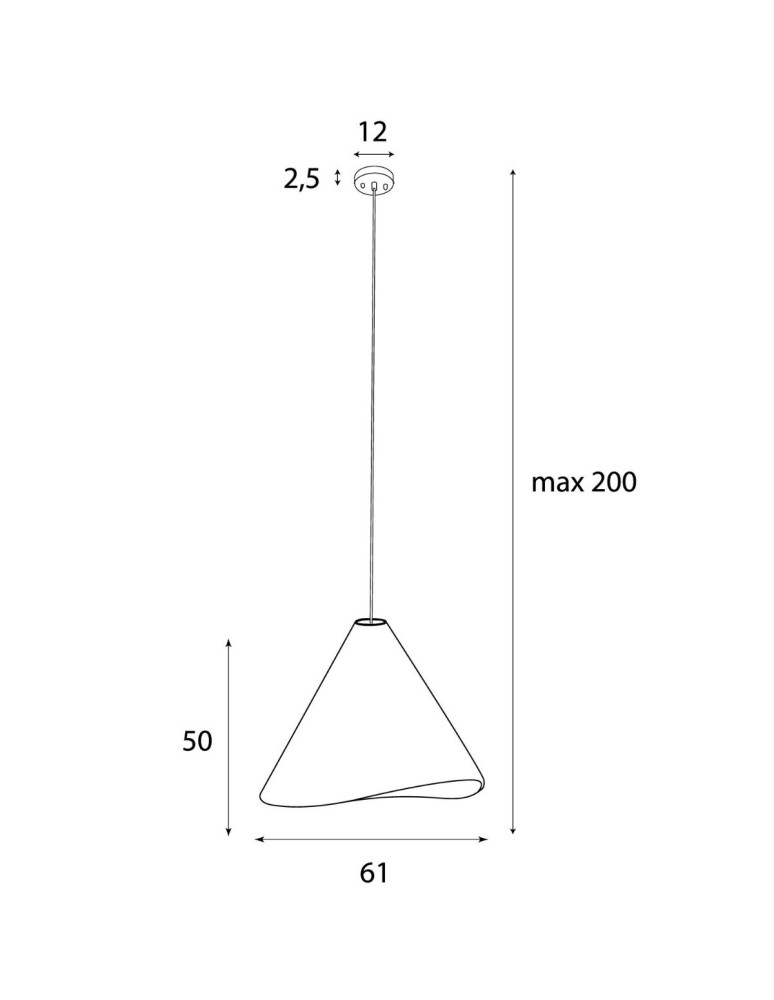 Single pendant lamps - Maxlight Sakura Darkwalnut Wood Pendant Lamp P0610. - product kolory-swiatla.pl 3