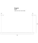 Lampy wiszące nad wyspę - Maxlight Lampa Wisząca Organic Horizon 150cm Biała P0361D - produkt 2