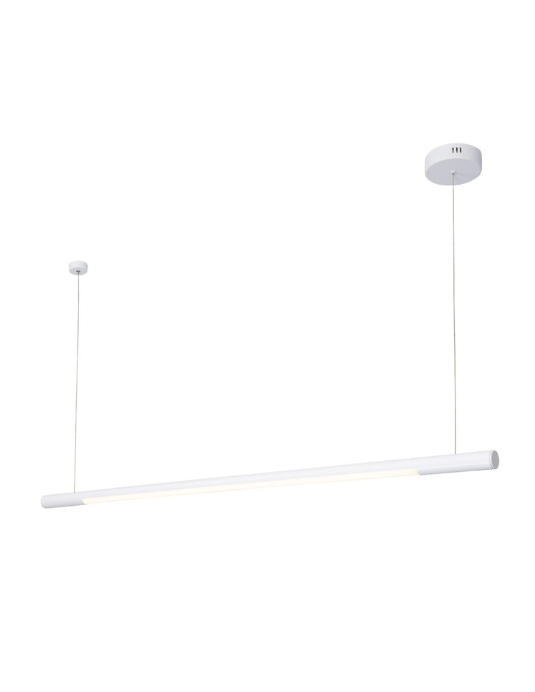 Lampy wiszące nad wyspę - Maxlight Lampa Wisząca Organic Horizon 150cm Biała P0361D - produkt kolory-swiatla.pl 1