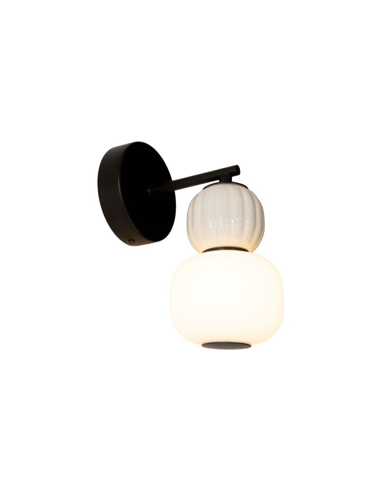 Kinkiety designerskie - Maxlight Kinkiet Modern 5W, Opal + Light Grey W0398 - produkt kolory-swiatla.pl 1