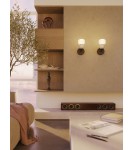 Designer wall lamps - Maxlight Wall lamp Modern 5W, Opal + Light Grey W0398 - product 2