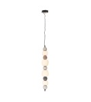 Pendant lamps over the island - Maxlight Modern 32W Pendant Lamp, Opal + Dark Grey+Medium Brown+Light Grey P0631 - product 3