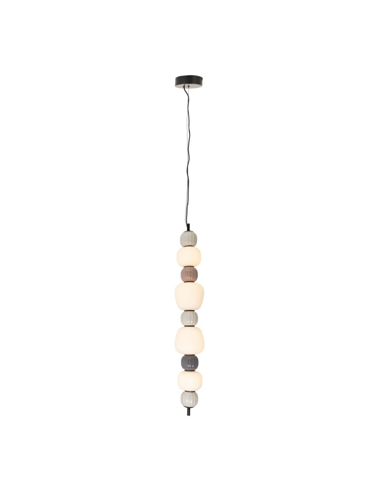Pendant lamps over the island - Maxlight Modern 32W Pendant Lamp, Opal + Dark Grey+Medium Brown+Light Grey P0631 - product kolory-swiatla.pl 3