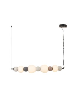 Maxlight Lampa Wiszaca Modern 32W, Opal + Dark Grey+Medium Brown+Light Grey P0631